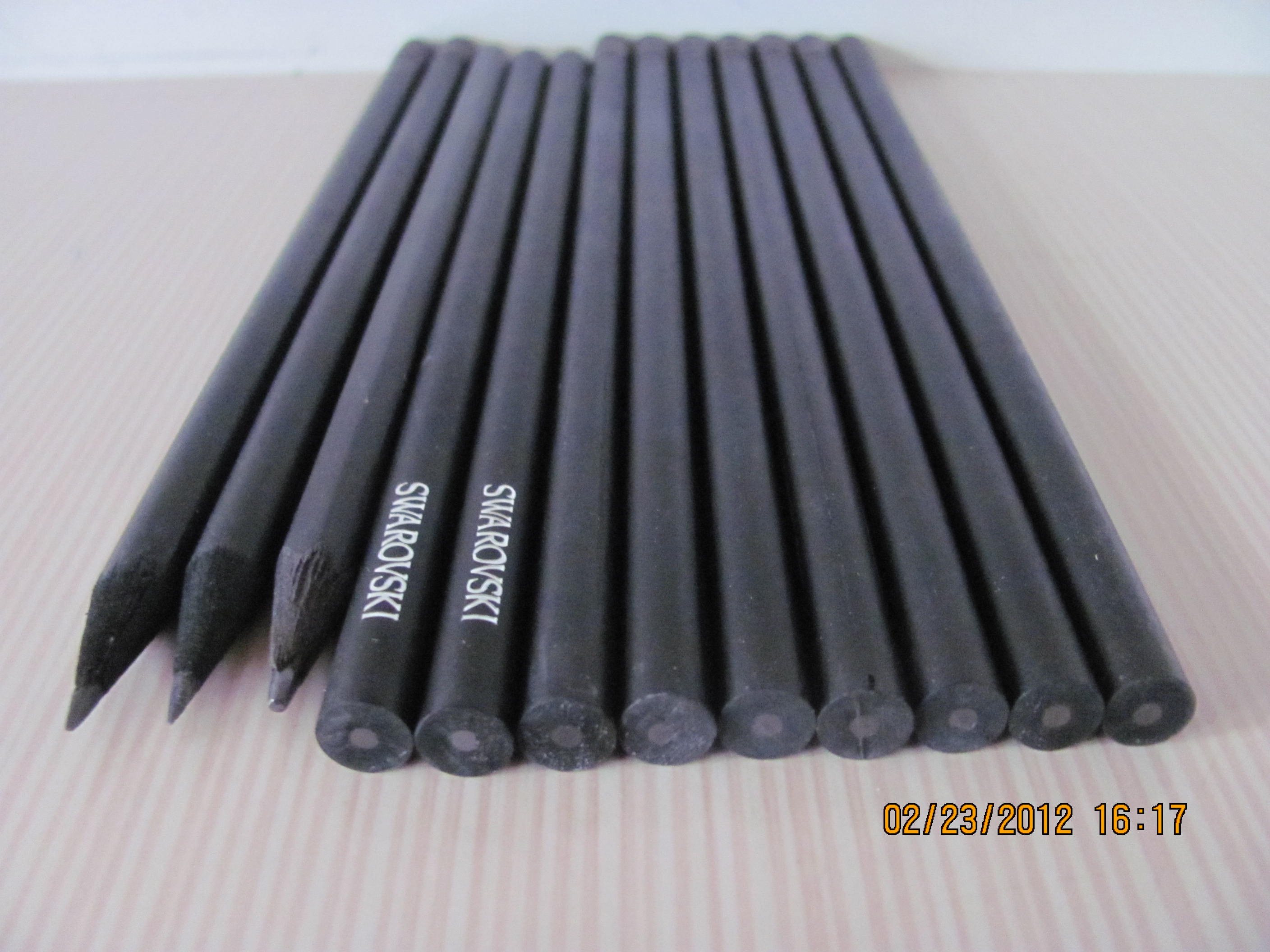 wooden black pencil